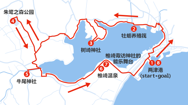 加茂湖コース（21km）